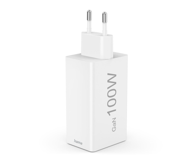 Hama ŁADOWARKA SIECIOWA MINI 100W PD/QC 2X USB-C, 1X USB-A BIAŁA - 1318744 - zdjęcie 3